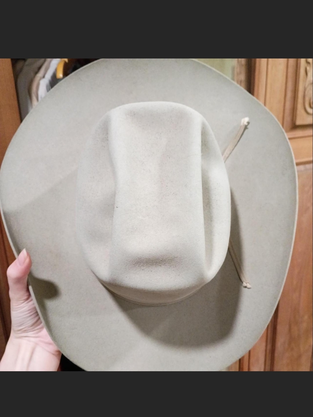 Vintage Tan Beige Brown 3X Beaver Resistol western cowboy hat size 7 w/ band